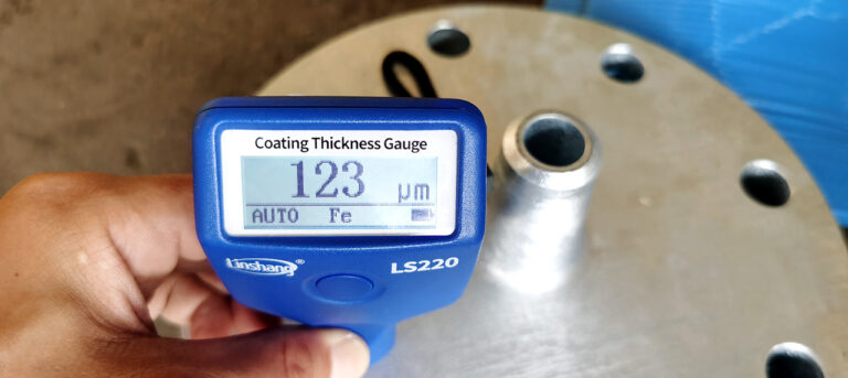 Principle of flange coating inspection